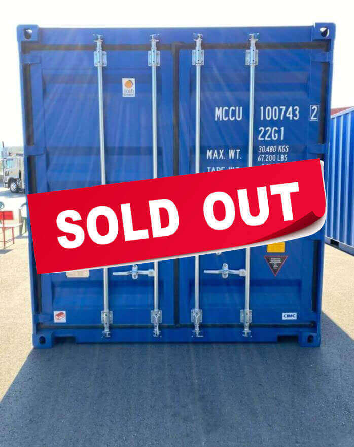 20ftコンテナ｜ブルー｜MCCU 100743 2 ヤマシタコンテナサービス