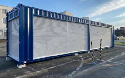 ワンウェイコンテナ設置例：熊本県 熊本市北区 株式会社KDS熊本ドライビングスクール様