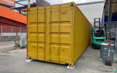 中古コンテナ設置例：福岡県福岡市東区 A社様